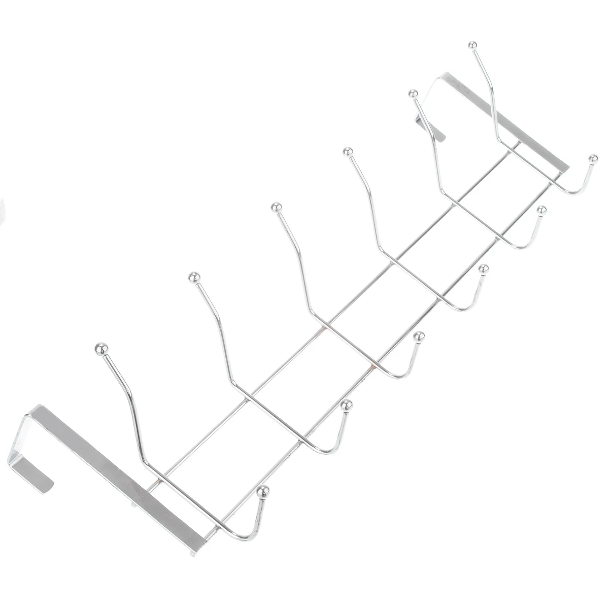 Over Door Hanger Coat Hat Clothes Bag Rack Wardrobe Wall Organizer 12 Hooks For Kitchen Room Storage Supplies