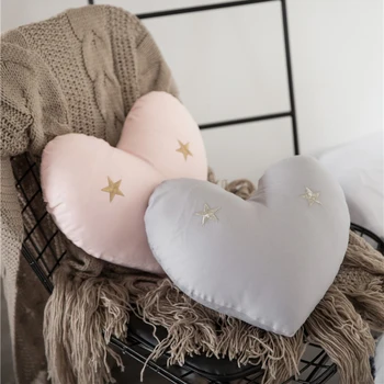 

Soft Stuffed Heart Plush Pillow Lovely Home Room Decoration Pillows Cartoon Comfort The Sleeping Baby Girl Cushion for Sofa Car