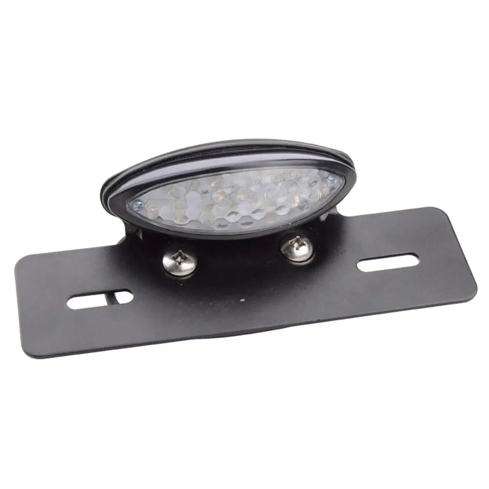 

GOOFIT Chrome Motorcycle White/Red/Black Rear Brake Indicator Light Integrated Turn Signals Light for Bike ATV Scooter J065-872