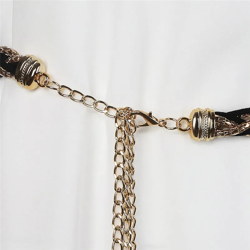 Women's Lady Fashion Metal Chain Pearl Style Belt Chain Dress Accessory Belts for women men Fashion Accessory 40FE0508