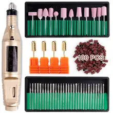 Керамические фрезы для маникюра, электрические фрезы для ногтей, фрезерный станок, аппарат, карбид алмаза, фрезы для снятия лака, роторные фрезы