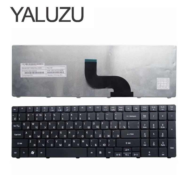 

YALUZU NEW Russian keyboard For Packard Bell NE71B Q5WTC Z5WT1 V5WT2 Q5WV1 Z5WT3 Z5WTC F4036 LE EG70 EG70BZ Laptop RU black