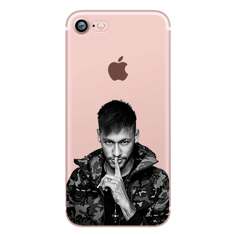 Phone Case C Ronaldo Messi Neymar Barcelona Soccer Jersey for iphone 5s 6s 7 6 plus SE 5 Soft Transparent Soft Silicon tpu Clear (5)