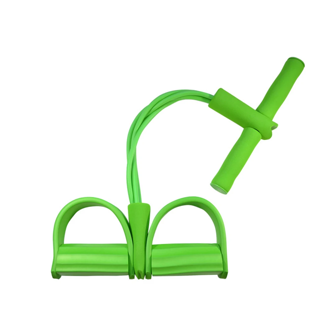 4 трубки Диапазоны сопротивления фитнес оборудование Йога бинты для тренировок резиновая педаль кольца для подтягиваний веревка обучение