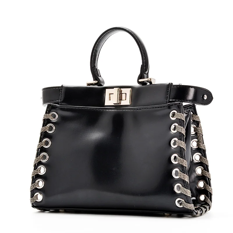 

JIULIN Little black bag, one shoulder, handbag, slant bag.