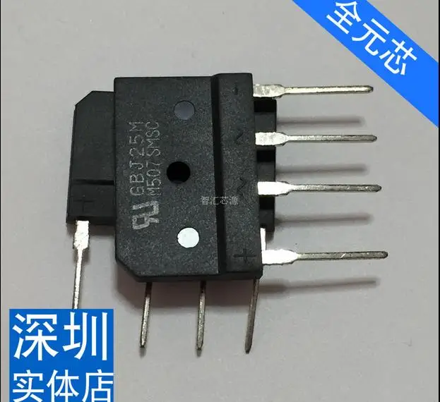 Бесплатная доставка Новый плоский мост GBJ25M 20A1000V ZIP4 10 шт./лот | Инструменты