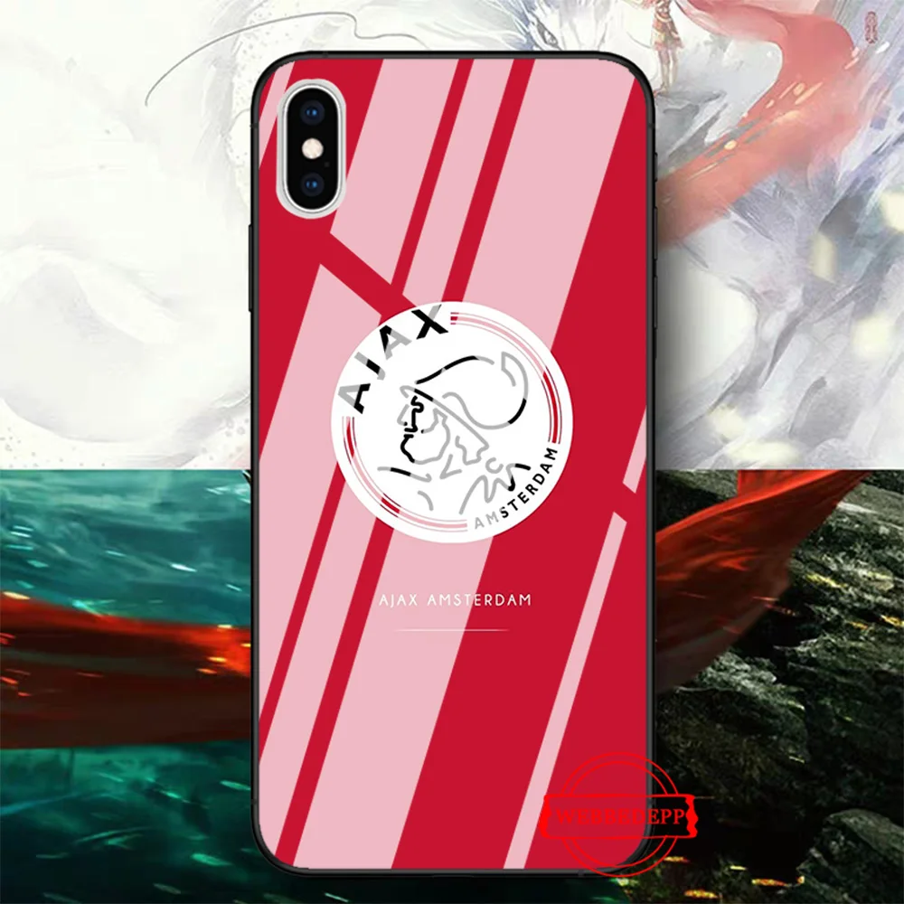 Ajax Team стеклянный чехол для телефона для Apple iPhone 11 Pro X XS Max 6 6S 7 8 Plus 5 5S SE - Цвет: TG8