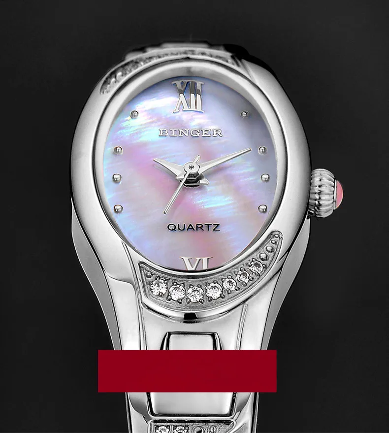 Роскошные Хрустальные Стразы Часы для женщин Элегантный тонкий браслет часы кварцевые натуральный в виде ракушки аналоговые наручные