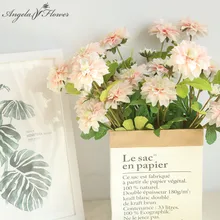 Производитель искусственных цветов Георгин, домашний Рождественский Декор, сделай сам, свадебные цветы на руку, дорожный свинцовый цветок, настенный материал, ветка растений