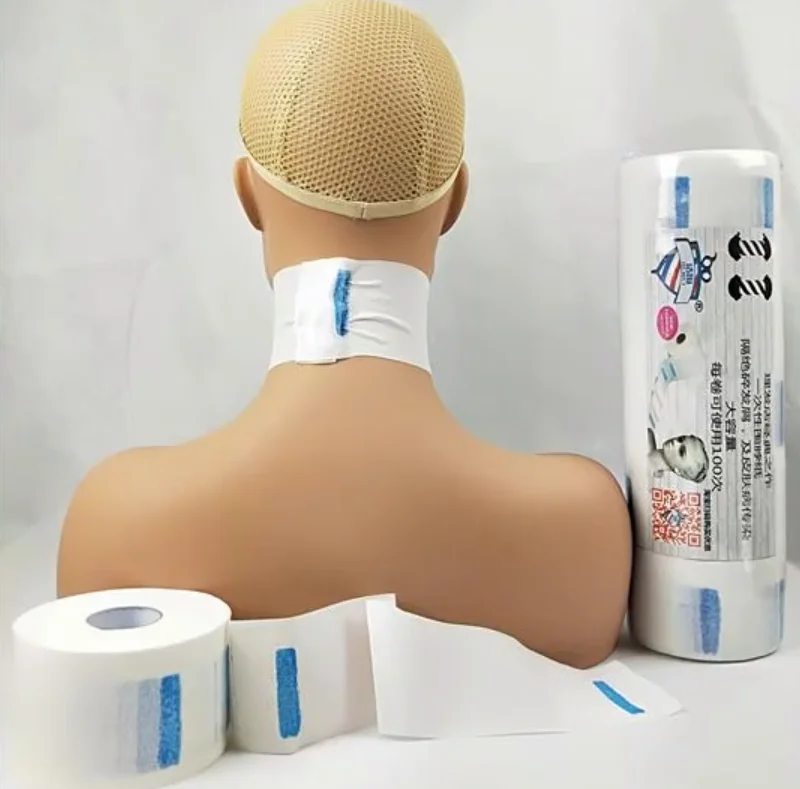 

Salon Barber Hair Dresser Professional Neck Paper Roll Cutting Dressing 1 Roll Neck Ruffle Roll Paper Professional Hair Cutting