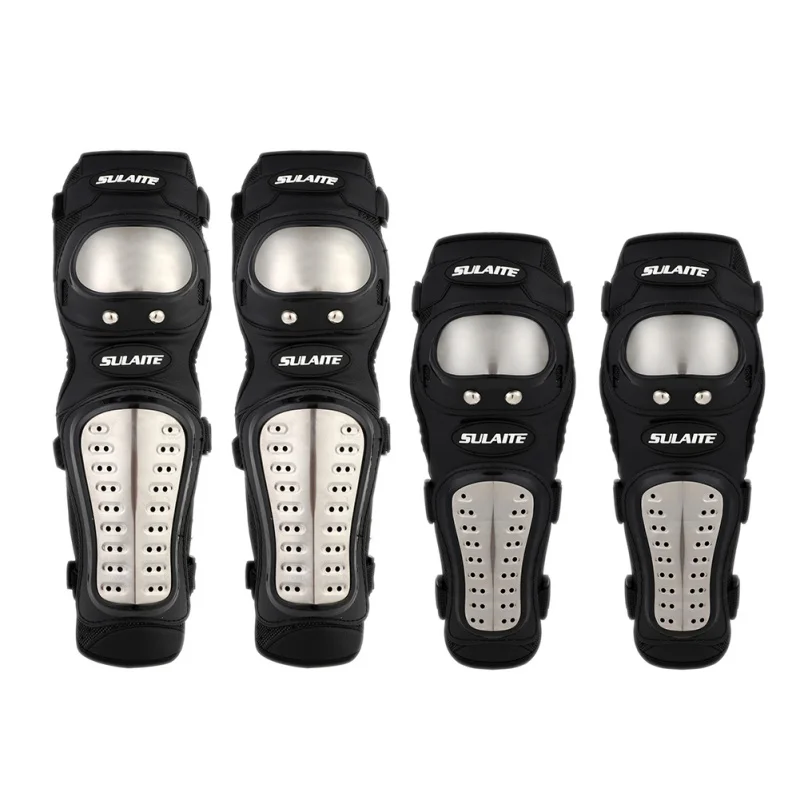 Cycling Protective Equipment Long Knee&Elbow Pad 4Pcs Set Guard Bike