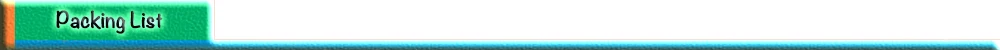 packing list
