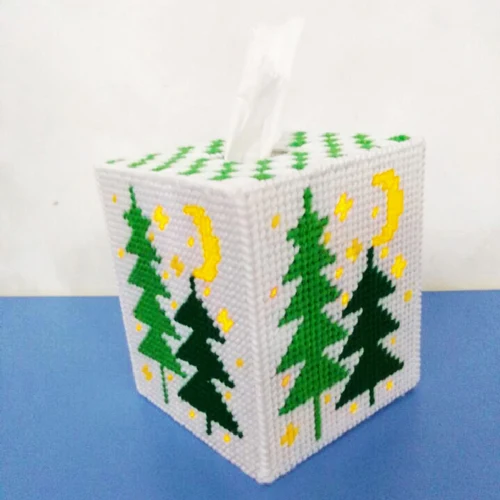 3d diy крестиком meryy christams наборы Шерстяное волокно гостиная перекачивающая бумага коробка - Цвет: Армейский зеленый