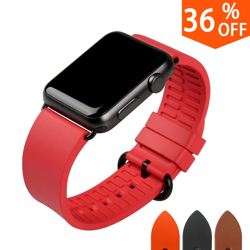 Prix pour Qualité à la mode rose rouge bracelets pour iwatch sport de caoutchouc fluoré caoutchouc montres bracelet pour apple bracelets montres 38mm 42mm Prix pour Qualité à la mode rose rouge bracelets pour iwatch sport de caoutchouc fluoré caoutchouc montres bracelet pour apple bracelets montres 38mm 42mm