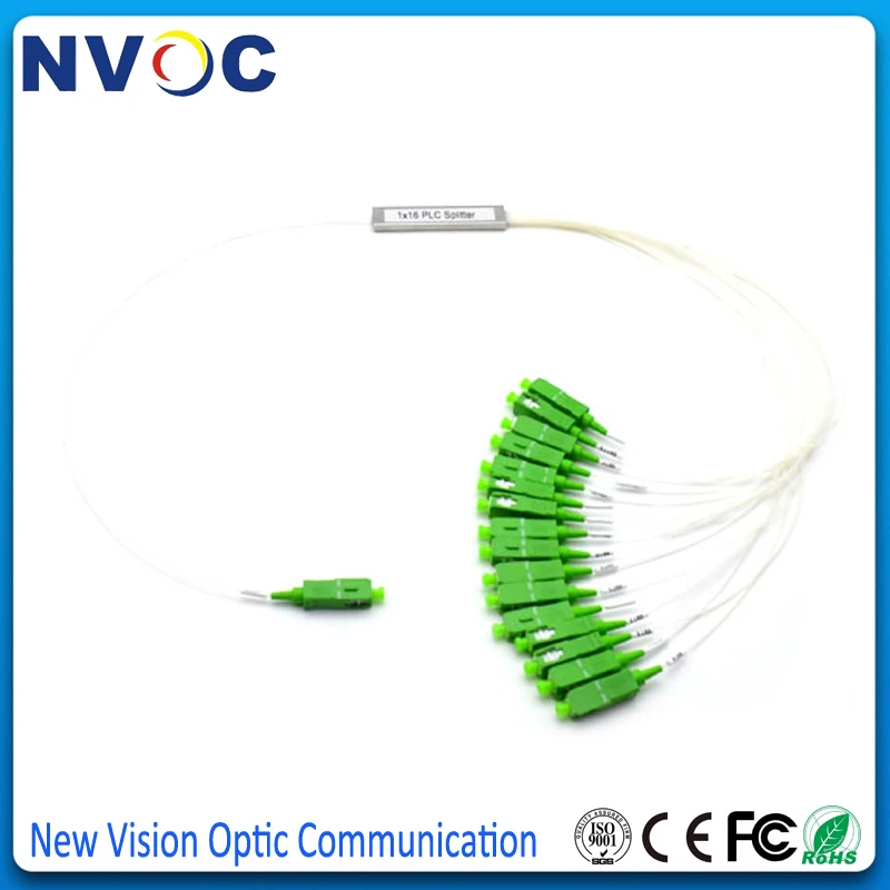 

Free Shipping 30pcs/lot 1M 0.9mm Mini Splitter 1x16 SM SC APC PLC Fiber Splitter Pigtail Optic Splitter