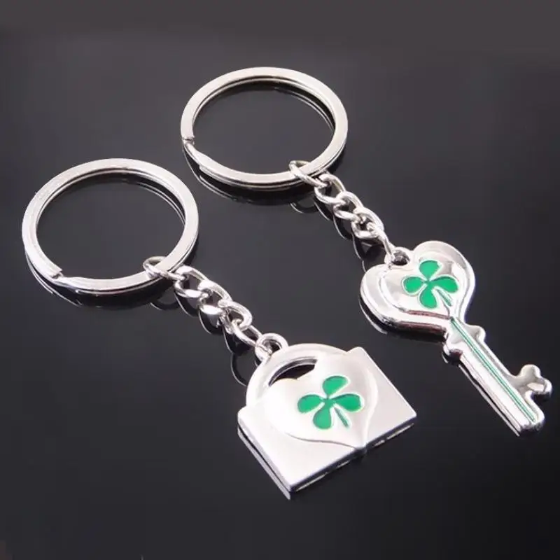 Fashionable Key And Lock Couples Keychain Charm Charming Home Car