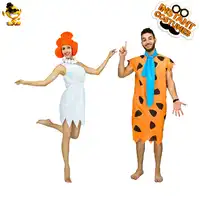 Halloween Kostuums voor Vrouwen & mannen Cavemen Cosplay Fred Flintstone & Wilma Flintstone voor Volwassen Halloween Kleding