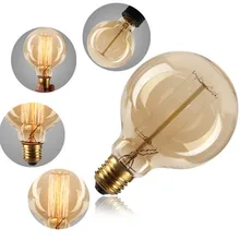 220V Edison Bulb E27 Ampoule Vintage Bulb Lamp Retro 40W Incandescent Filament Bulb ST64 Home Decorative