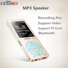 8G Hifi MP3 плеер сенсорный экран беспроводной Bluetooth MP3 плеер AAC/WAV/FLAC/OGG/MP3/APE Декодер видео TF карта Запись MP3 динамик