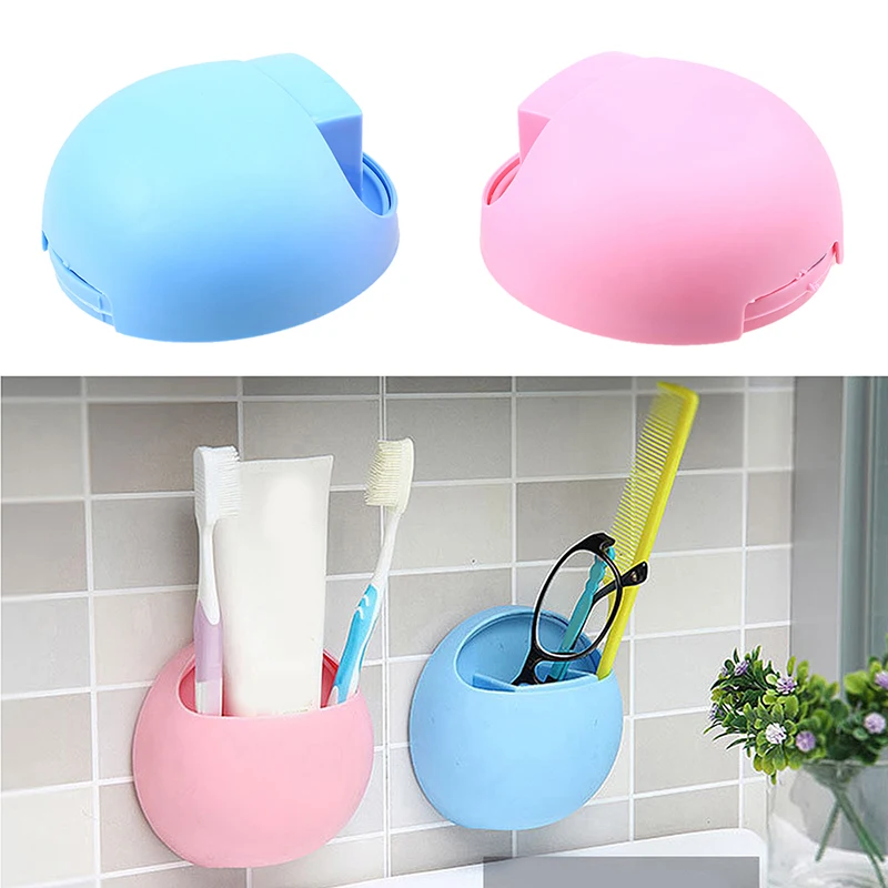 WHISM Multifunctional Toothbrush Holder Suction Cup Jewelry Razor