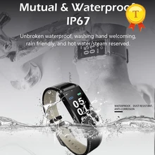 IP67 Водонепроницаемый крови Давление монитор сердечного ритма спортивный смарт-браслет умный браслет Bluetooth для Iphone x