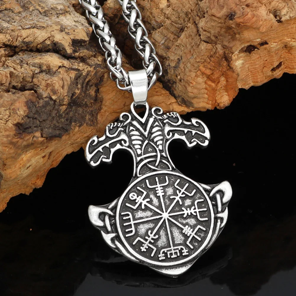 Скандинавский Викинг thor hammer Mjolni helm of awe символ Одина скандинавских амулет с