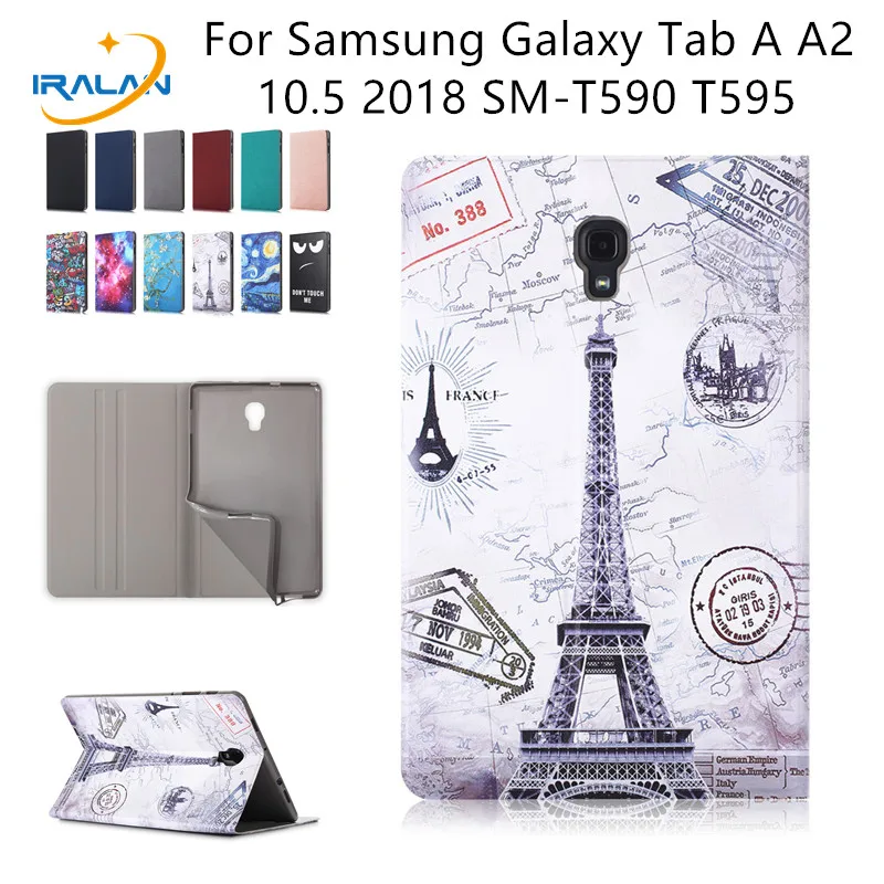 Тонкая магнитная складной чехол для samsung Galaxy Tab A A2 10,5 SM-T590 T595 T597 чехол для samsung Galaxy Tab 10,5 2018 чехол + Pen