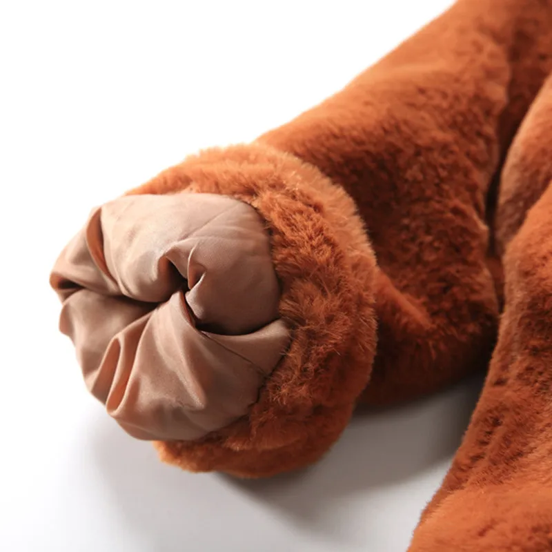 Новая детская зимняя Одежда для девочек модные жемчужные плюшевые одежда