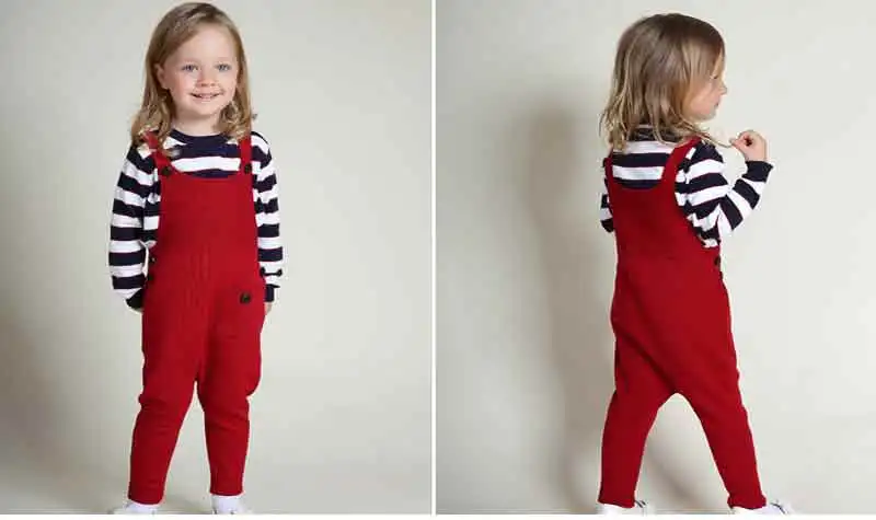 New Autumn Baby Girls Overalls Knit Cotton Boy Clothes Harem Pants Knit Kids Suspender Boy Girls Trousers 5 colors Jumpsuit  (8)