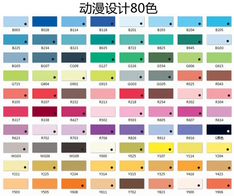 STA Маркеры Ручка новые акции капиллярные ручки для рисования 80 цветов художника маркеры для дизайна для рисования Двуглавые маркеры - Цвет: 80 animation