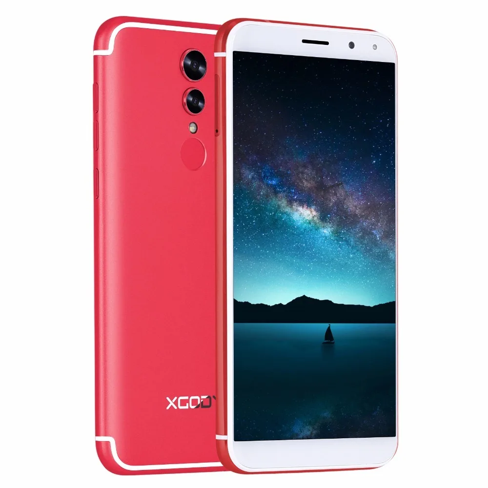 Смартфон XGODY S12 Face ID Android 6 0 4G LTE 5 72 дюймов 18:9 дисплей отпечаток пальца четыре ядра 1