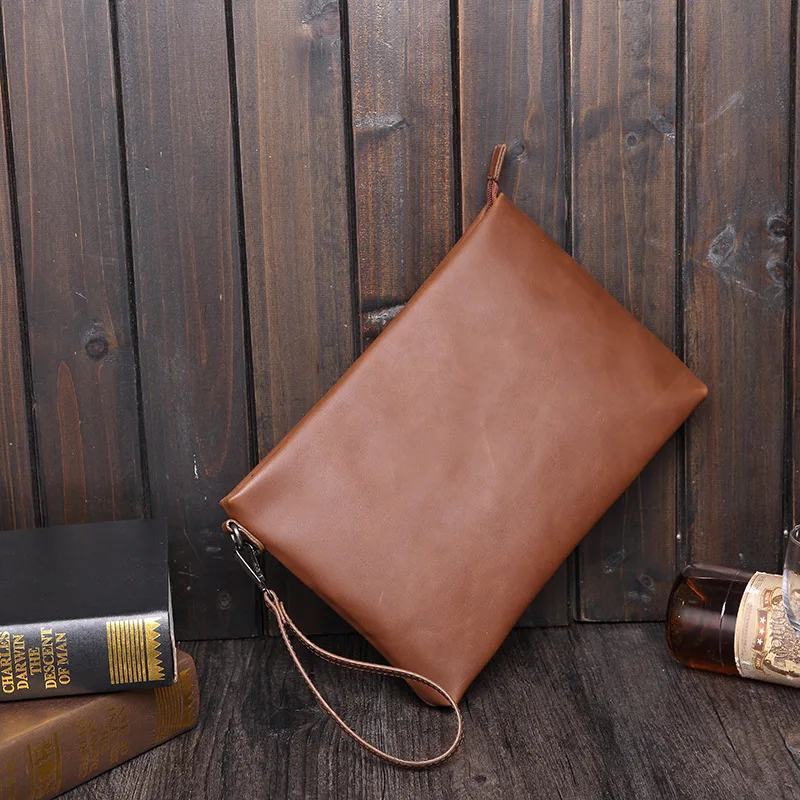 

Business Travelling Organizer For Certificate ipad Bag Padfolio PU Leather Document bag With Zipper document bag with handles