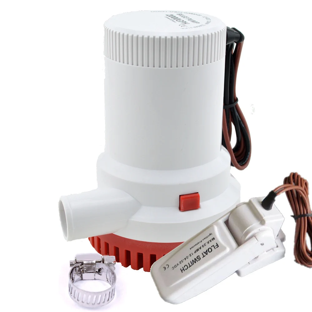2000gph Submersible Pump Marine Boat Electric Bilge Water Pump DC 12V
