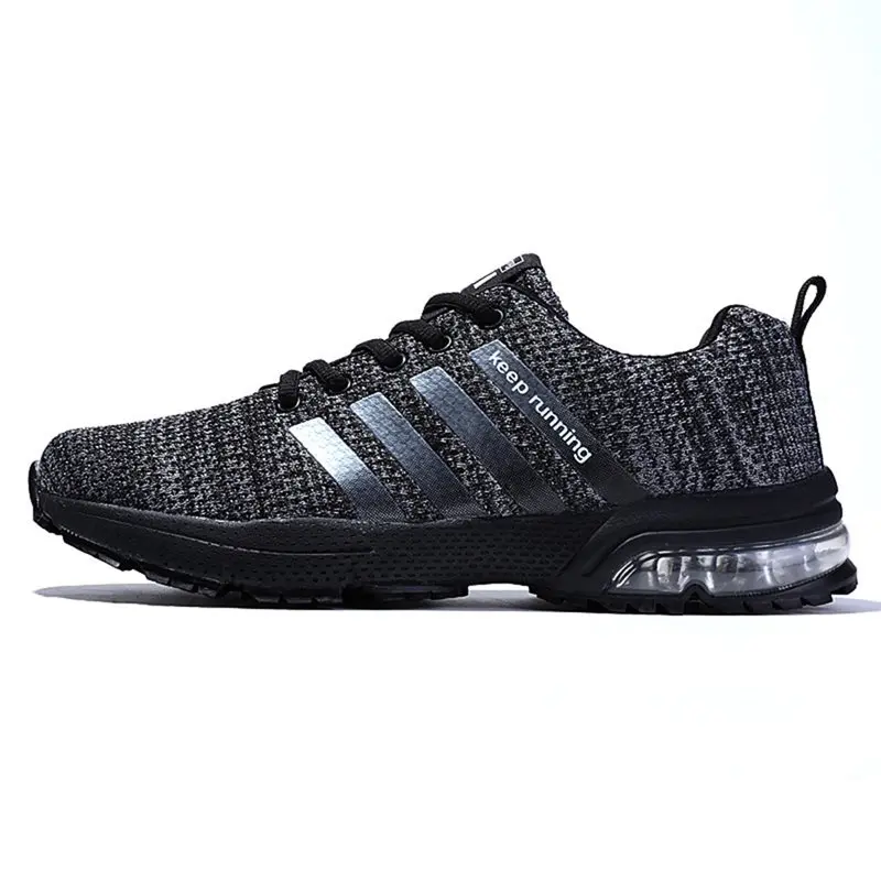 

Men Vulcanize Shoes Summer 2019 New Mesh Comfort Air Fashion Stripe Black Running Sneaker Red Casual Walking Sport Shoes Man 46