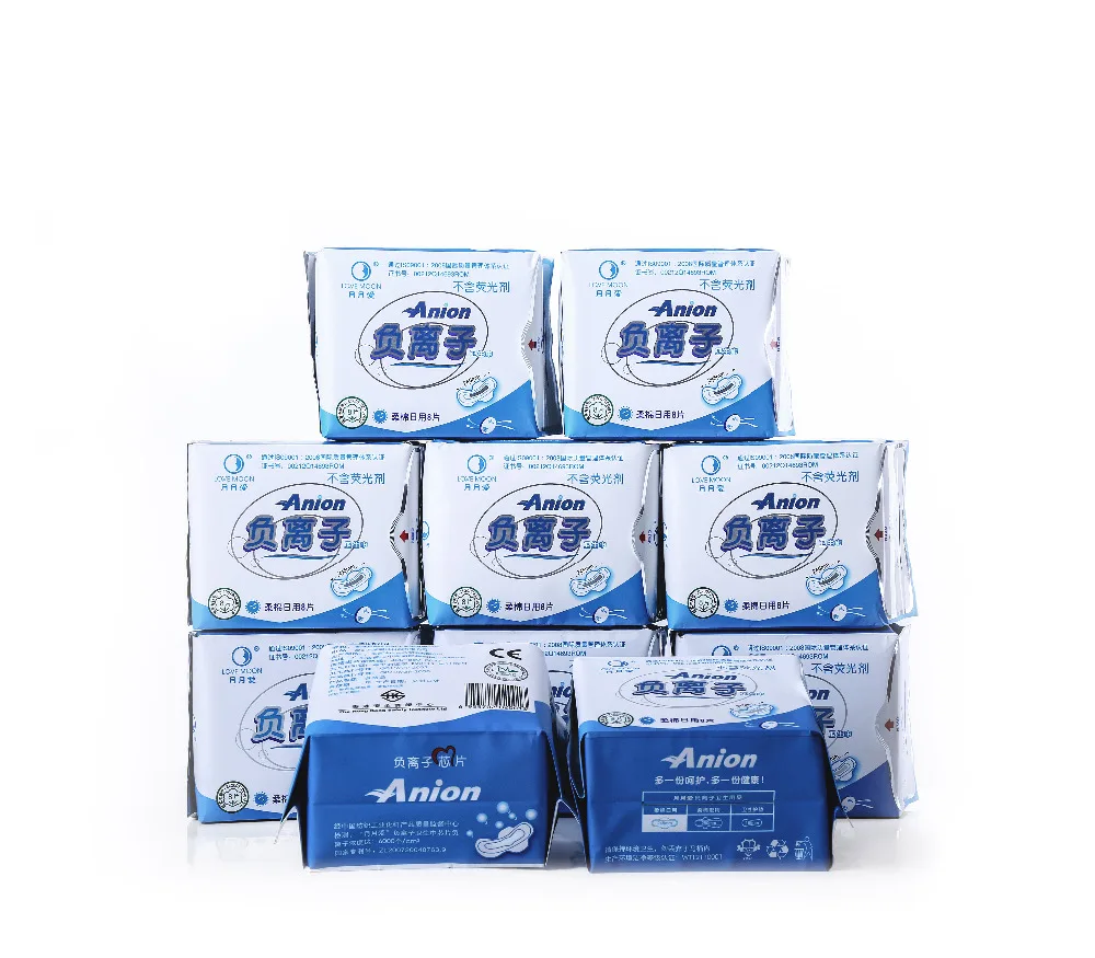 

WinIon Anion Sanitary Napkins daytime use Pad Winalite Lovemoon Sanitary Napkins daytime use pad Anion Pads (40 Packs x 8 Pads)
