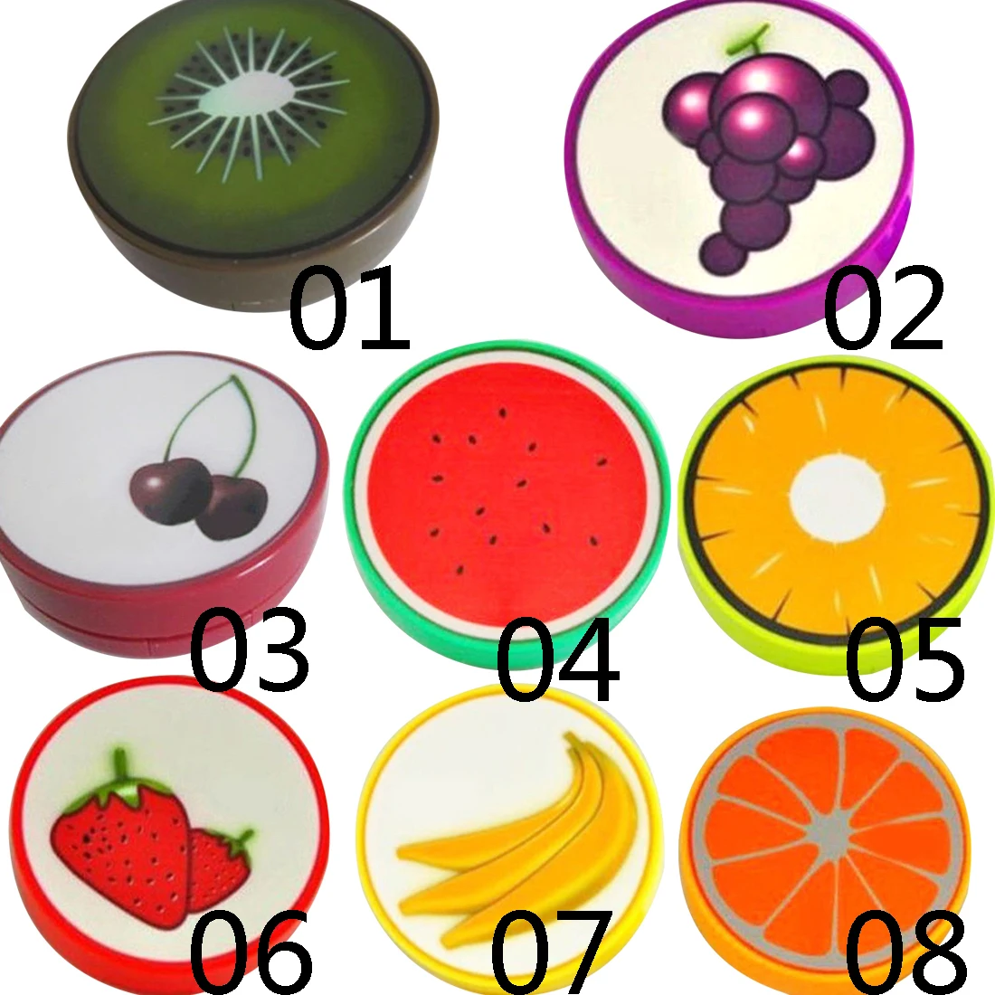 

Portable Fruit Style Soak Storage Contact Lens Case Box Holder Container Lovely Travel Pocket Contact Lenses Box