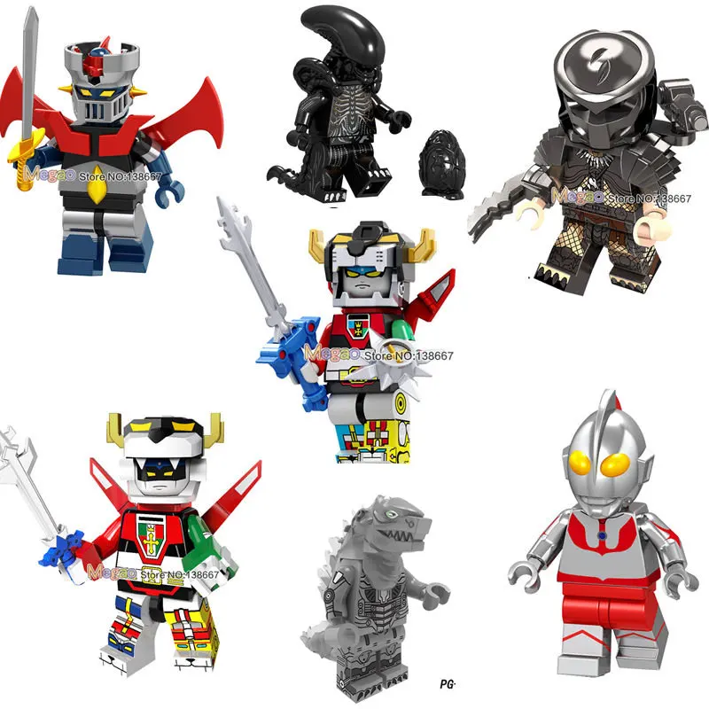 

Voltes V Daimos Mechander Robo Com Battler V Anime Building Blocks MAZINGER Z Voltron Beast King Predator Toys For Kids Gifts