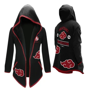 

Anime Naruto Uzumaki Naruto Cosplay Costumes Trench Long Style Hoodie For Unisex Halloween Cosplay winter Wear L-3XL Free Shipp