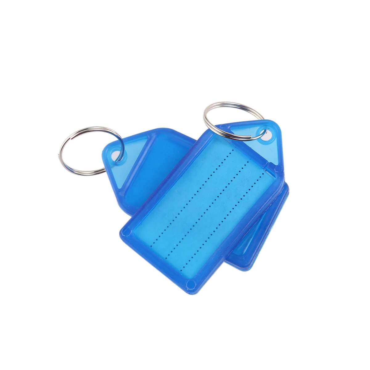 60 шт многоцветные пластиковые брелки для ключей багажные ID Метки этикетки с брелоками(случайный цвет