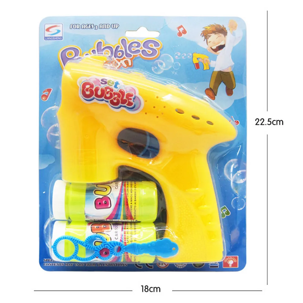 

Bubble Gun Set Children Educational Toys Fun Electric Color Cartoon Bubble Toy Bubble Machine Outdoors games For kids A1