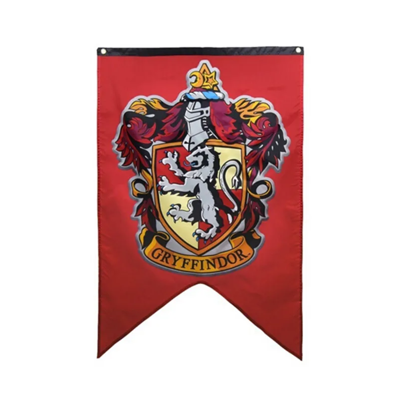 

Harry Potter Banners Gryffindor Slytherin Hufflerpuff Ravenclaw College Flag Party Supplies Home Decoration Boys Girls Kids Gift