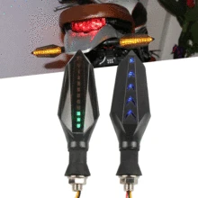 For Kawasaki versys 650 z1000 Universal Motorcycle Turn Signals LED Flashing Lamp Brake Stop Arrows Signal Rear Auxiliary light motorcycle rear tail light brake signals led integrated lamp smoke light for kawasaki z1000 z1000sx ninja 1000 versys 650