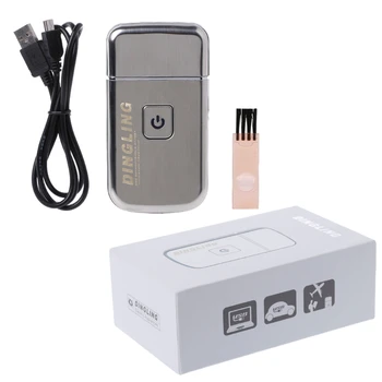 Мини USB перезаряжаемая поршневая бритва с лезвием, электробритва KM-5088 для мужчин