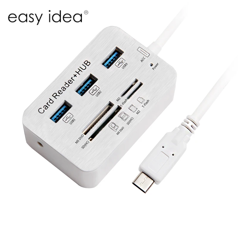 

USB Type-C Hub 3.1 Multifunction 3 USB Ports SD/TF Card Reader All In One High Speed Splitter For MacBook Pro USB-C Hub 3.1