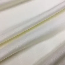 Высококачественный чистый шелк, трикотажная эластичная ткань, летняя рубашка, футболка, платье, сделай сам, ткань, белая Нижняя юбка, ткань