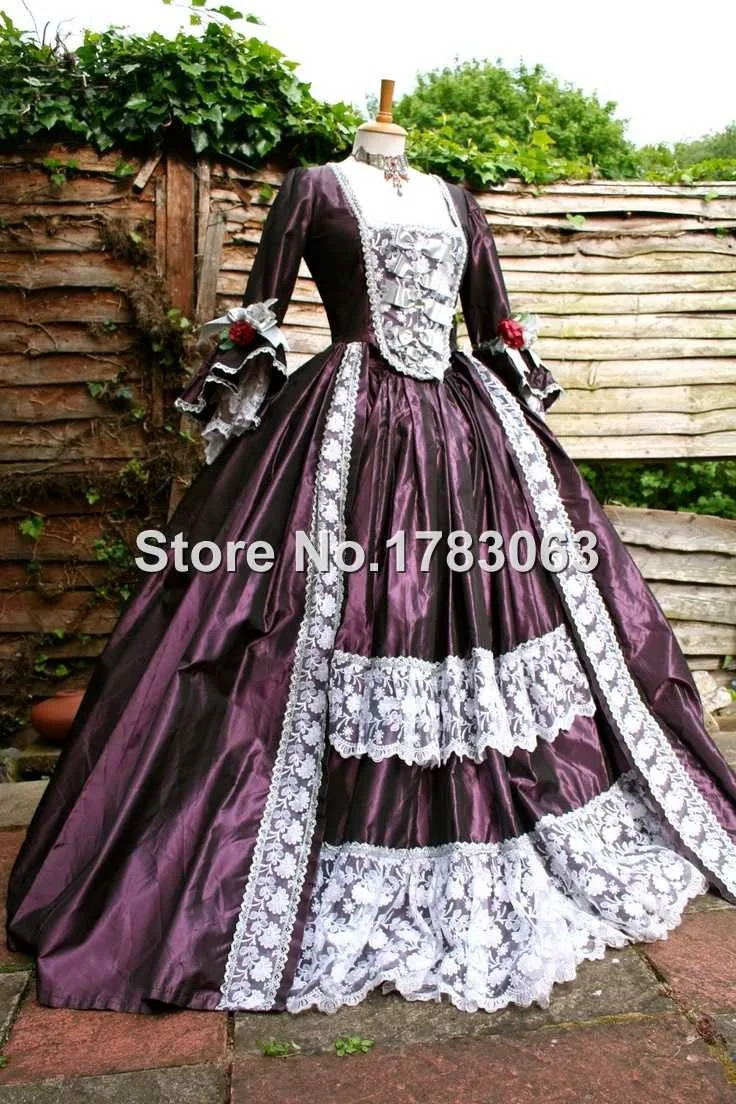 Готический Мария Антуанетта Готический викторианской бальное платье