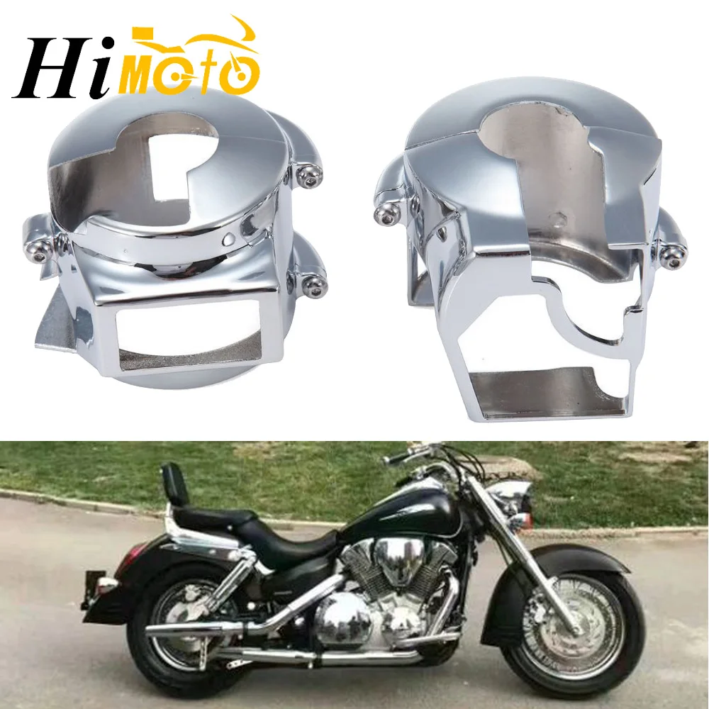 

Chrome Motorcycle Aluminum Handlebar Switch Housings Cover For Honda Shadow VT 600 750 VLX Spirit ACE Aero VTX 1300 VT 1300