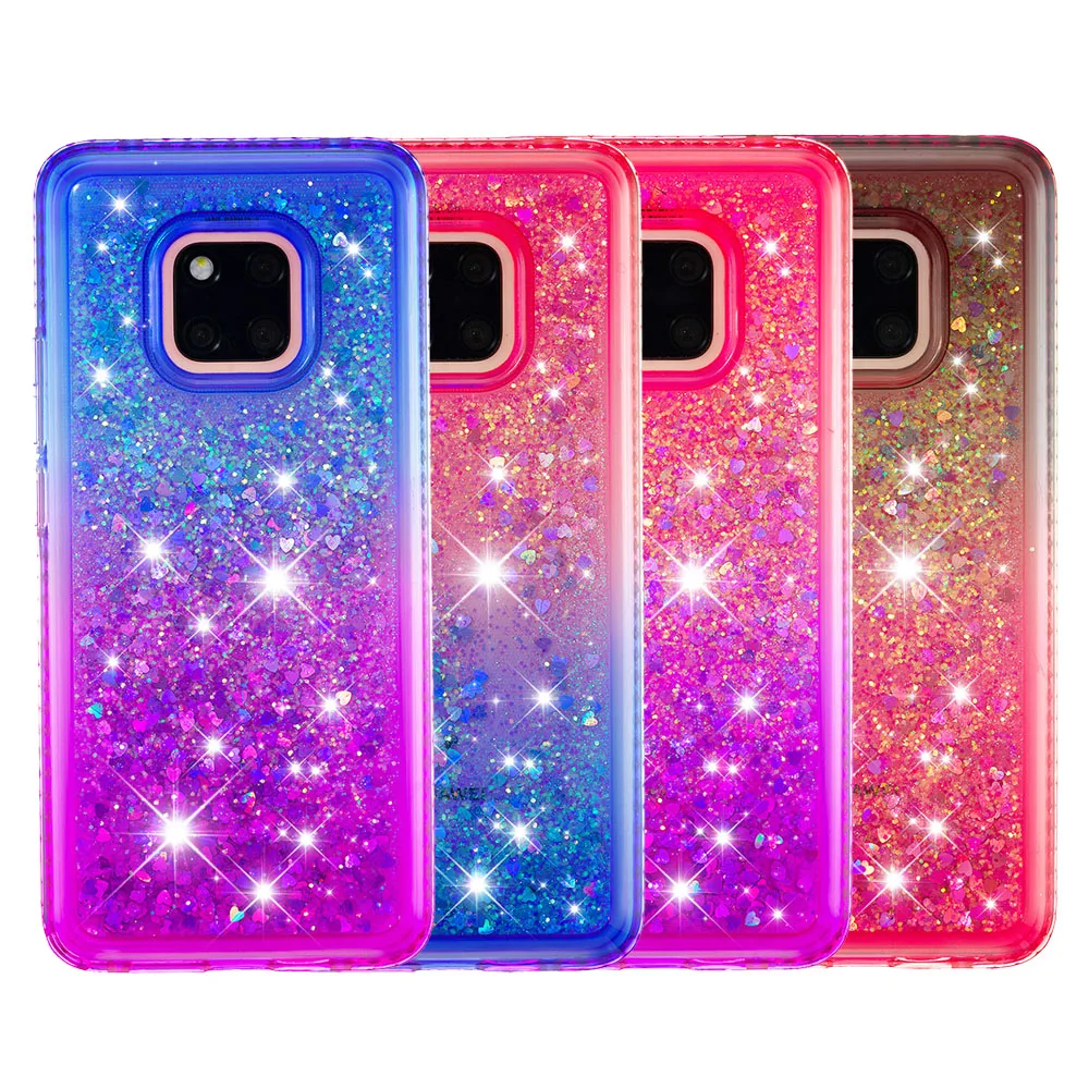 Diamond Glitter Case For Huawei Mate 20 Pro Gradient Bling Sparkle  Quicksand Soft Silicone Case for Huawei Mate 20 Pro Cover (27)