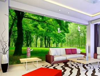 

3d wallpaper nature forest health 3D stereoscopic TV background wallpaper the living room bedroom 3d photo wallpaper