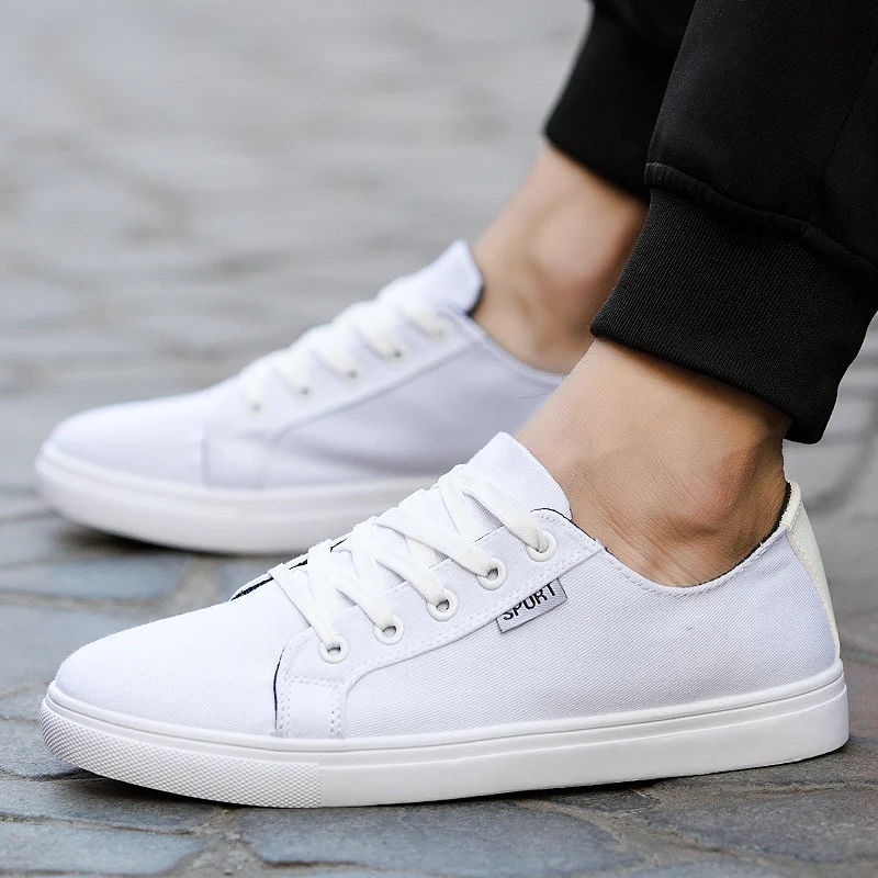 

ECTIC New brand Boy Male Casual Canvas Shoes Spring Autumn sneaker Breathable Tenis Fashion comfortable soft flat shoes XX-068